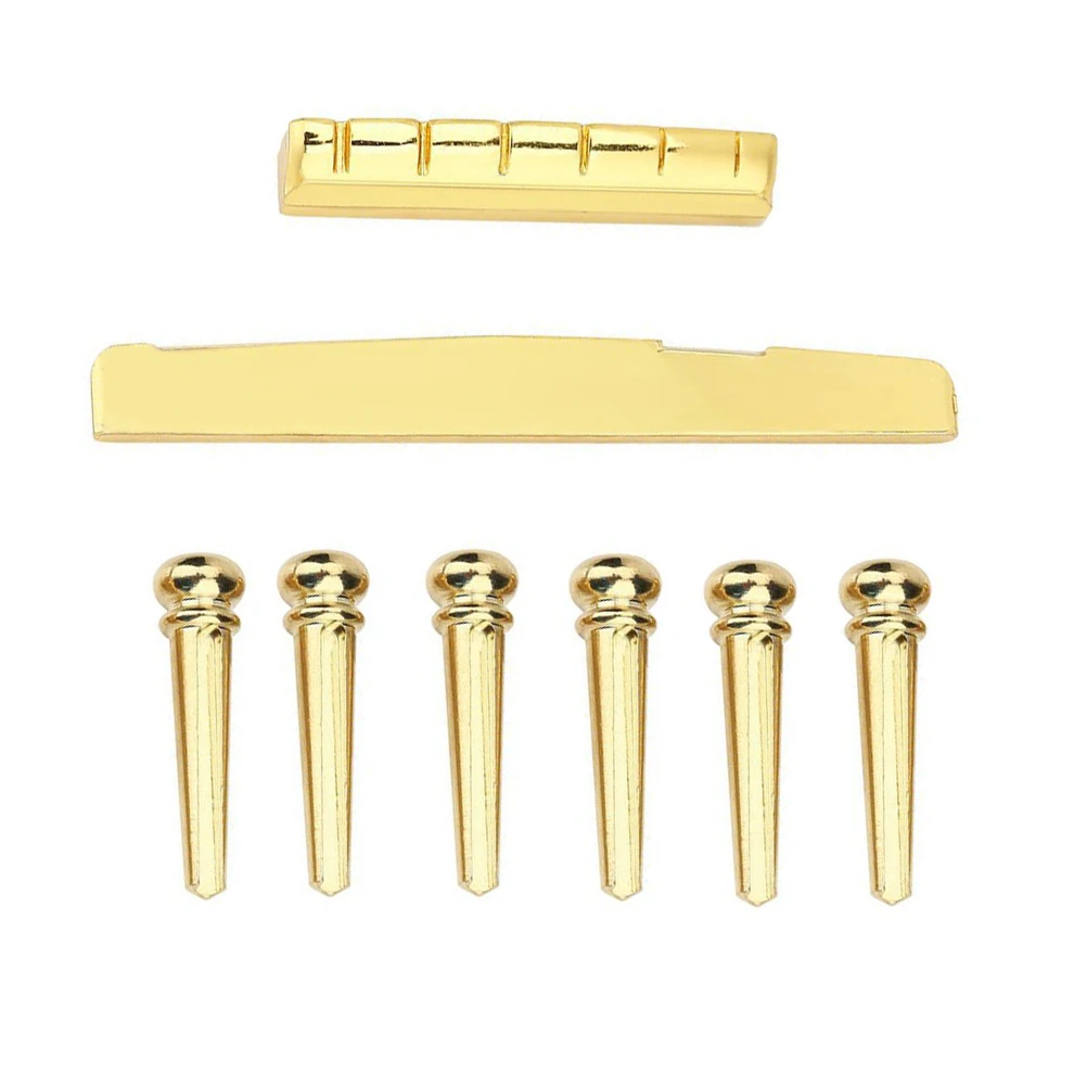 Brass Bridge Nut for 6 String Folk Bridge Saddle And Nut For Guitar Guitar Replacement Stable Sound Quality Enhancement Durable
Brass Bridge Nut for 6 String Folk Bridge Saddle And Nut For Guitar Guitar Replacement Stable Sound Quality Enhancement Durable