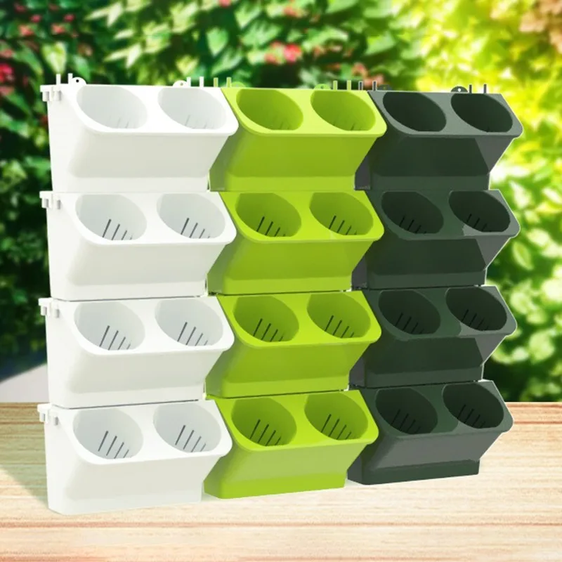 4PCS Flower Pots Wall Hanging Planters Stackable Planter Garden Plastic Pots Vertical Succulents Plant Home Balcony Decoration
4PCS Flower Pots Wall Hanging Planters Stackable Planter Garden Plastic Pots Vertical Succulents Plant Home Balcony Decoration