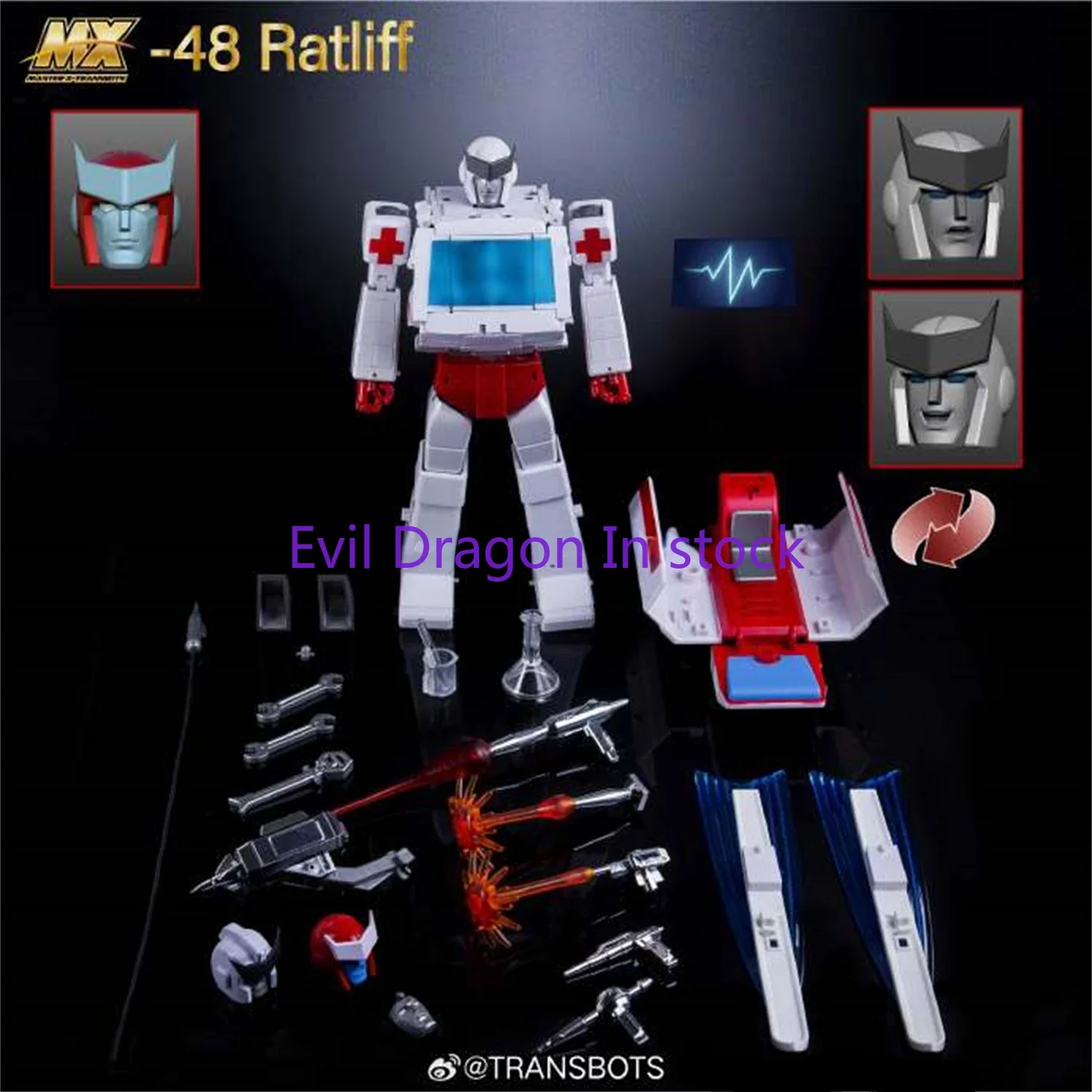 In Stock Transformation Toy X-Transbot MX-48 MX48 Ratchet Metallic G1 Action Figure Toy Collection Gift
In Stock Transformation Toy X-Transbot MX-48 MX48 Ratchet Metallic G1 Action Figure Toy Collection Gift