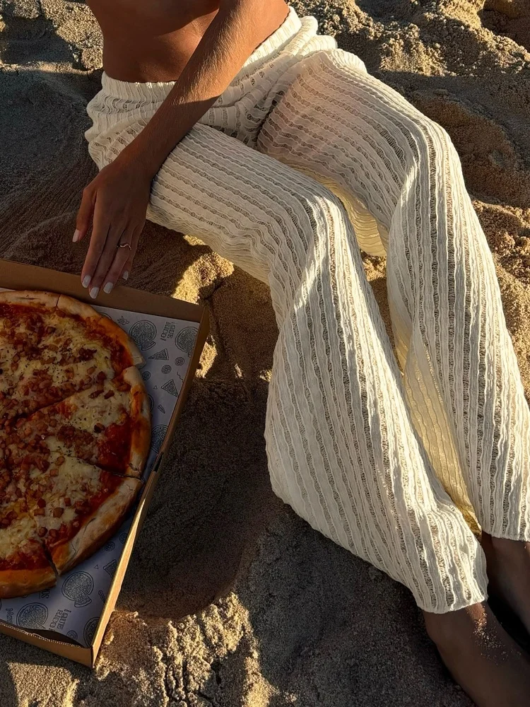 Elsa Spring Summer Beach Casual Knitted Pants Loose Comfortable Long Women's Pants High Waist Straight Leg Easy Care Fabric
Elsa Spring Summer Beach Casual Knitted Pants Loose Comfortable Long Women's Pants High Waist Straight Leg Easy Care Fabric