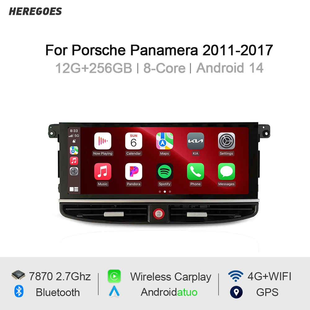 Android 14 Car Multimedia Player Navigation GPS 12G+256GB Bluetooth Wifi Carplay Car Radio For Porsche Panamera 970 2010-2016
Android 14 Car Multimedia Player Navigation GPS 12G+256GB Bluetooth Wifi Carplay Car Radio For Porsche Panamera 970 2010-2016