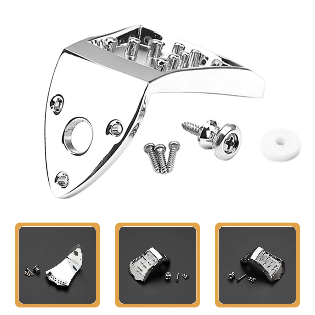 1 Set Modern Style Metal Mandolin Tailpiece Durable Replacement Part Stable Tuning Easy Install Upgrade Hardware For 8-String
1 Set Modern Style Metal Mandolin Tailpiece Durable Replacement Part Stable Tuning Easy Install Upgrade Hardware For 8-String