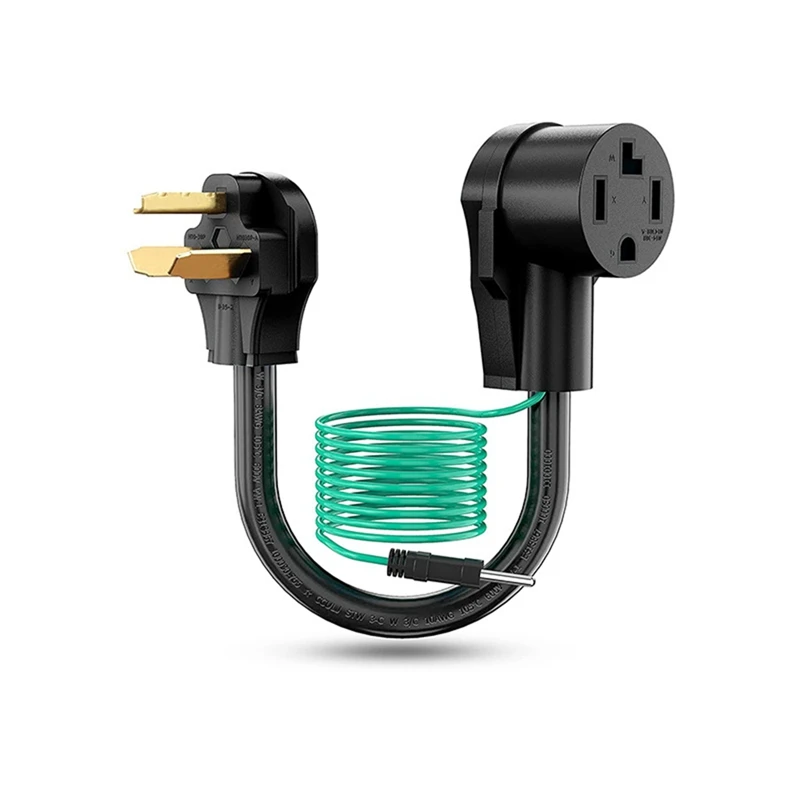 Dryer Plug Adapter 4 Prongs To 3 Prongs, 4P Newer Dryer To 3P Older House, NEMA10-30P To 14-30R Dryer Adapter Cord, 220V
Dryer Plug Adapter 4 Prongs To 3 Prongs, 4P Newer Dryer To 3P Older House, NEMA10-30P To 14-30R Dryer Adapter Cord, 220V
