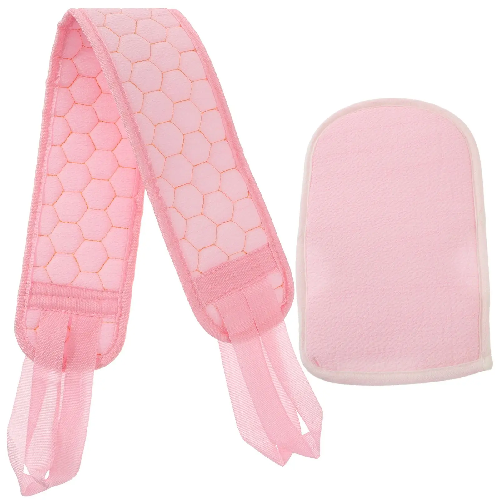 2Pcs Bath Towel Set Scrubber Shower Gloves Massage Back Strap Inner Exfoliating Friendly Long Lasting
2Pcs Bath Towel Set Scrubber Shower Gloves Massage Back Strap Inner Exfoliating Friendly Long Lasting