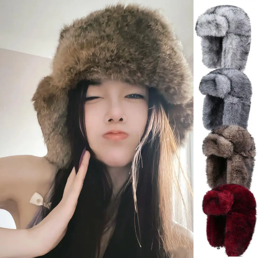 Роскошная русская шапка из искусственного меха, зимняя толстая плюшевая теплая шапка-бомбер, осенне-зимняя высококачественная шапка для защиты ушей для мужчин и женщин
Роскошная русская шапка из искусственного меха, зимняя толстая плюшевая теплая шапка-бомбер, осенне-зимняя высококачественная шапка для защиты ушей для мужчин и женщин