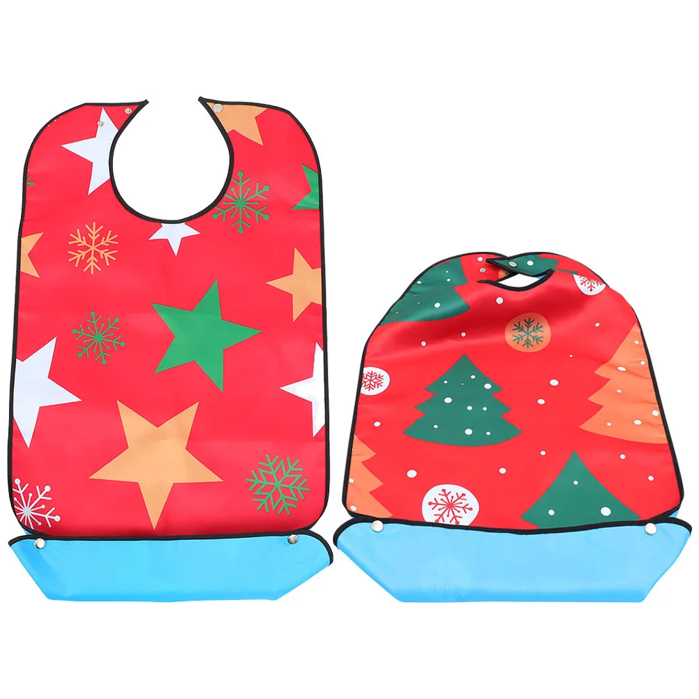 2pcs Christmas Adult Bib Waterproof Adjustable Snap Buckle Elderly Patient Eating Protection Multi-Use Xmas Themed Clothing
2pcs Christmas Adult Bib Waterproof Adjustable Snap Buckle Elderly Patient Eating Protection Multi-Use Xmas Themed Clothing