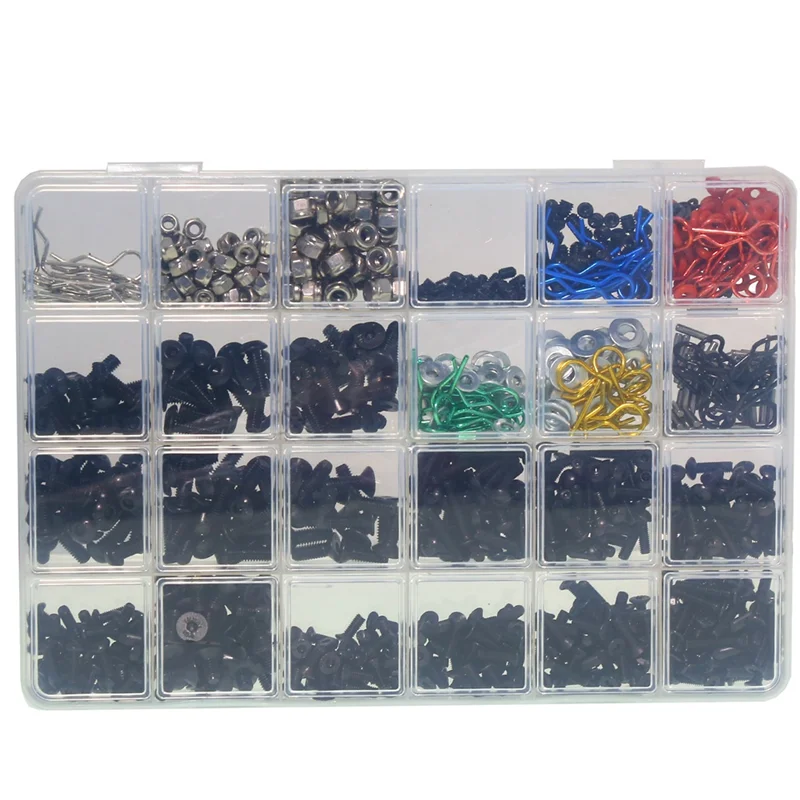 DELAM-Upgraded RC Car Climbing Car Repair Parts, Hexagonal M3 M4 Screw Kits For Traxxas HPI Arrma SCX10 HSP
DELAM-Upgraded RC Car Climbing Car Repair Parts, Hexagonal M3 M4 Screw Kits For Traxxas HPI Arrma SCX10 HSP