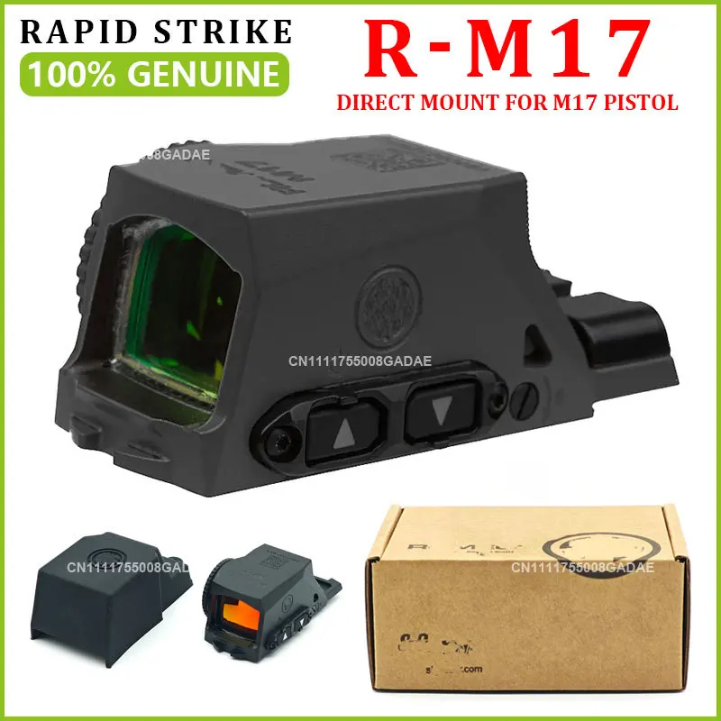 Оригинальный коллиматорный прицел R-M17 закрытого типа 1x24 мм с прямой установкой для пистолетов AIR/VFC P320 M17/M18, готовых к установке оптических прицелов.
Оригинальный коллиматорный прицел R-M17 закрытого типа 1x24 мм с прямой установкой для пистолетов AIR/VFC P320 M17/M18, готовых к установке оптических прицелов.