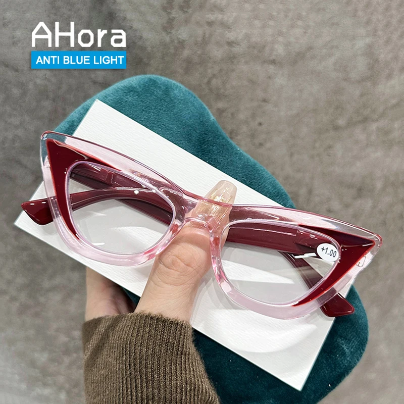 Ahora Transparent Cat Eye Optical Frame Presbyopic Glasses Women Men Blue Light Blokcing Reading Eyeglasses With Diopters 0to+4
Ahora Transparent Cat Eye Optical Frame Presbyopic Glasses Women Men Blue Light Blokcing Reading Eyeglasses With Diopters 0to+4