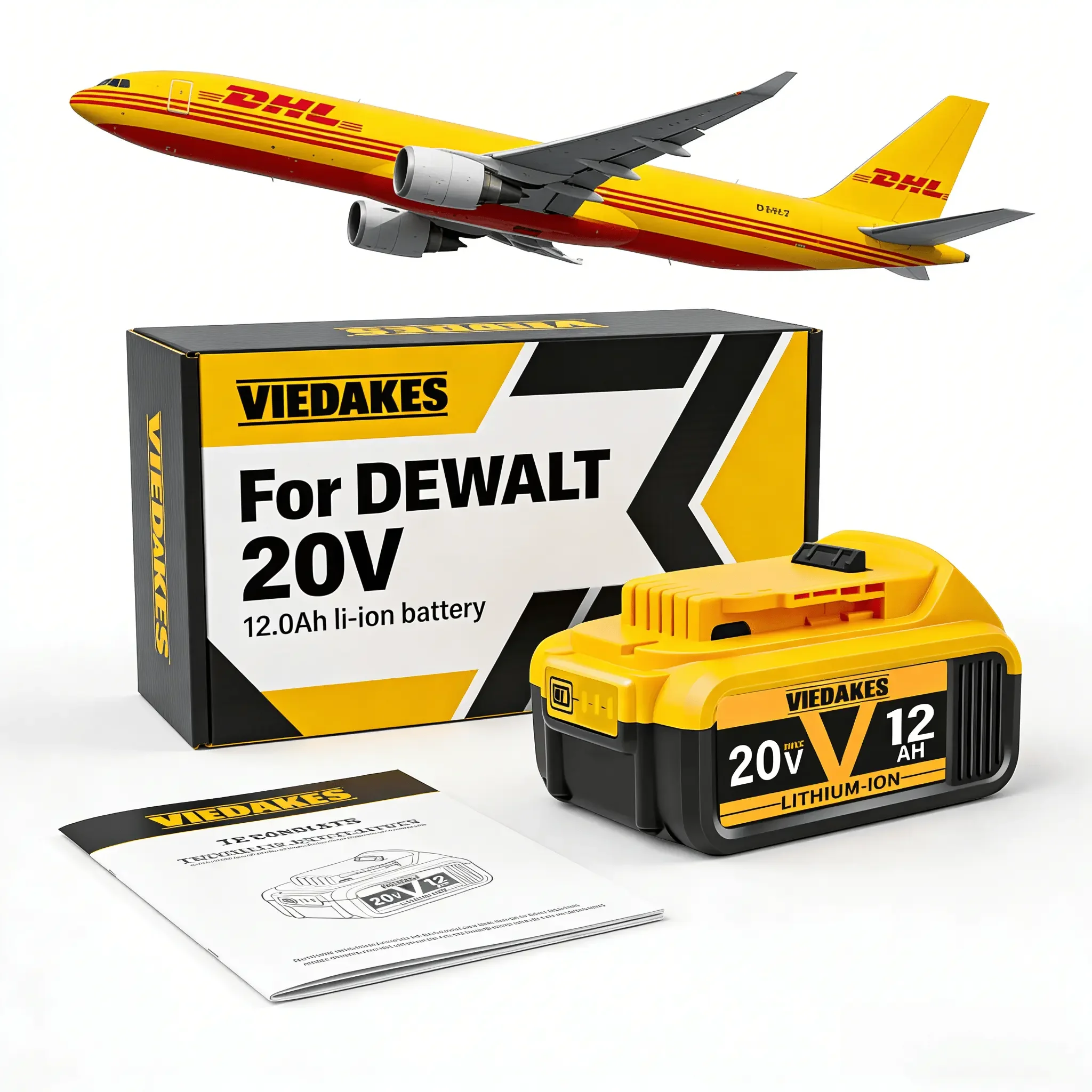 for DEWALT 20V Battery 12.0Ah li-ion Battery Durable Long Cycle for 20V Nailer Sander Planer DIY Industrial Tools
for DEWALT 20V Battery 12.0Ah li-ion Battery Durable Long Cycle for 20V Nailer Sander Planer DIY Industrial Tools