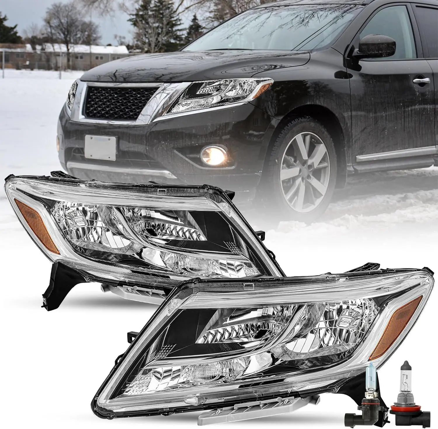 Галогенная фара в сборе с лампами подходит для Nissan Pathfinder 2013, 2014, 2015, 2016, сменная фара, хромированный корпус, драйвер и Pa
Галогенная фара в сборе с лампами подходит для Nissan Pathfinder 2013, 2014, 2015, 2016, сменная фара, хромированный корпус, драйвер и Pa