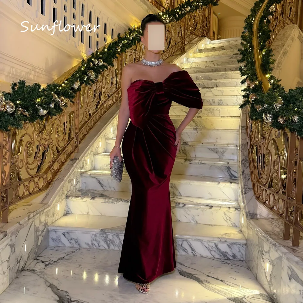Sunflower One Shoulder Velour Mermaid Evening Dress Fashion Customized Long Sleeve Ruched Wedding Party Gowns For Women 2025
Sunflower One Shoulder Velour Mermaid Evening Dress Fashion Customized Long Sleeve Ruched Wedding Party Gowns For Women 2025