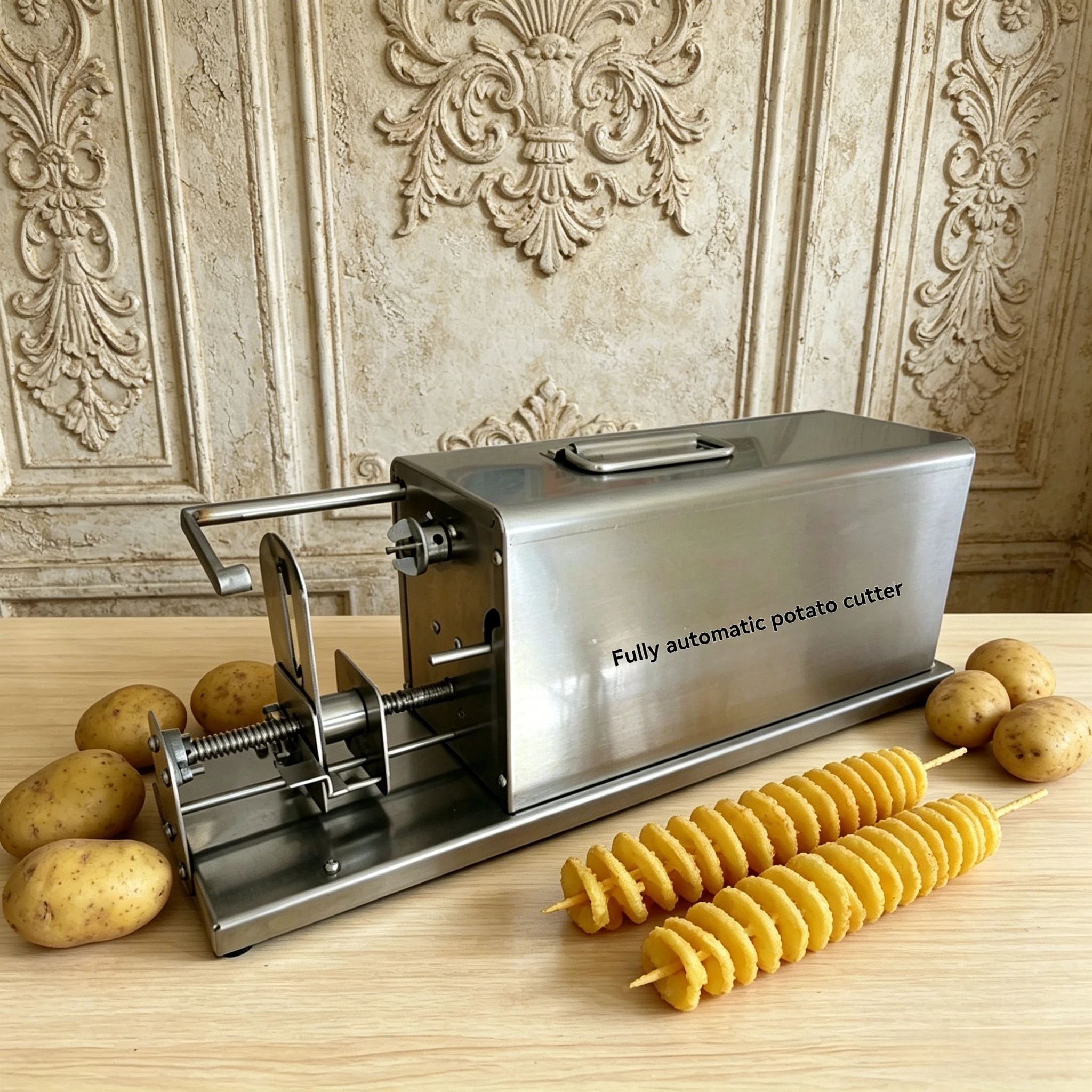 Automatic Spiral Potato Twister Machine Commercial Tornado Potato Cutter Slicer for French Fries Street Food Snack
Automatic Spiral Potato Twister Machine Commercial Tornado Potato Cutter Slicer for French Fries Street Food Snack
