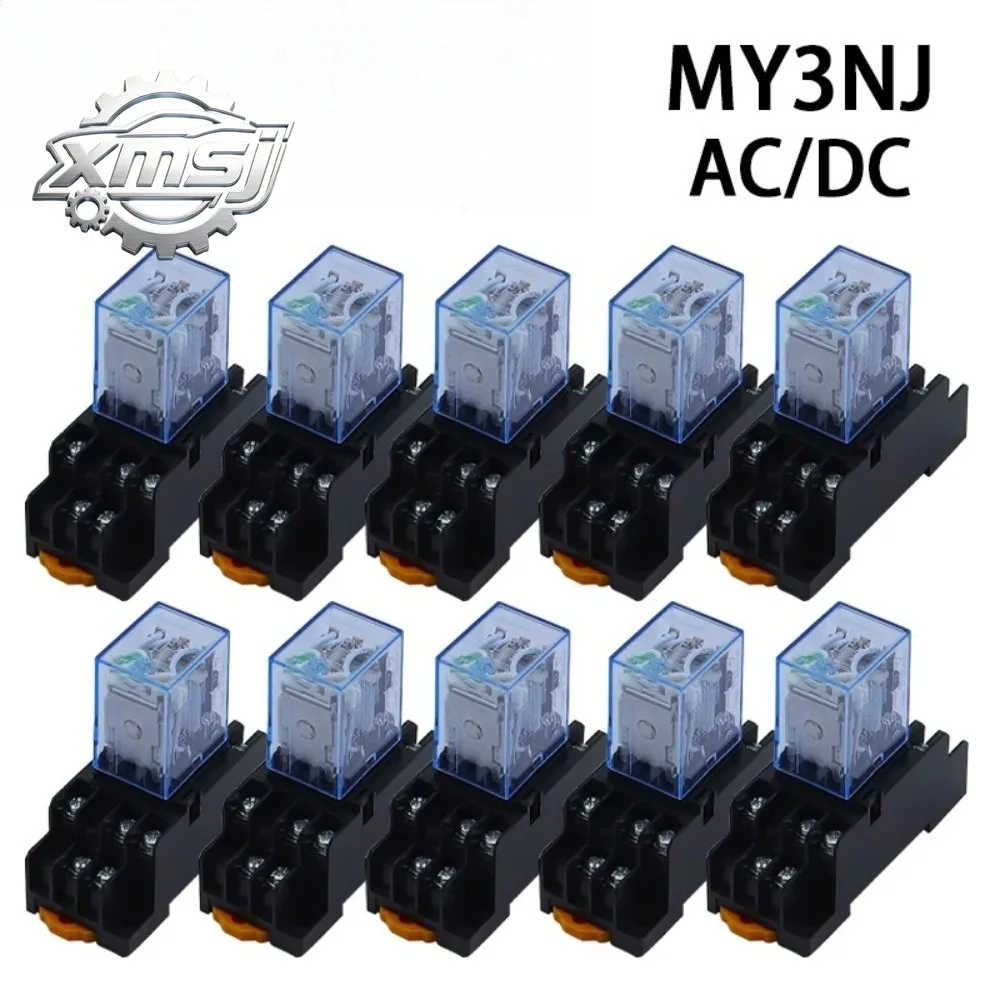 Relé MY3NJ HH53P 3NO3NC con Base de enchufe, bobina General DPDT, Micro Mini interruptor de relé electromagnético LED AC110/220V
Relé MY3NJ HH53P 3NO3NC con Base de enchufe, bobina General DPDT, Micro Mini interruptor de relé electromagnético LED AC110/220V