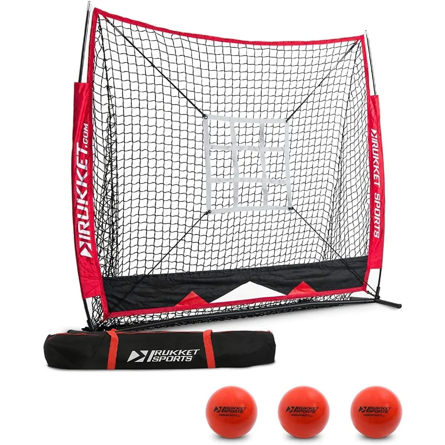 Rukket Sports Baseball Softball Net Bundle with Weighted Baseballs Strike Zone Target Practice Hitting Pitching Batting and Cat
Rukket Sports Baseball Softball Net Bundle with Weighted Baseballs Strike Zone Target Practice Hitting Pitching Batting and Cat