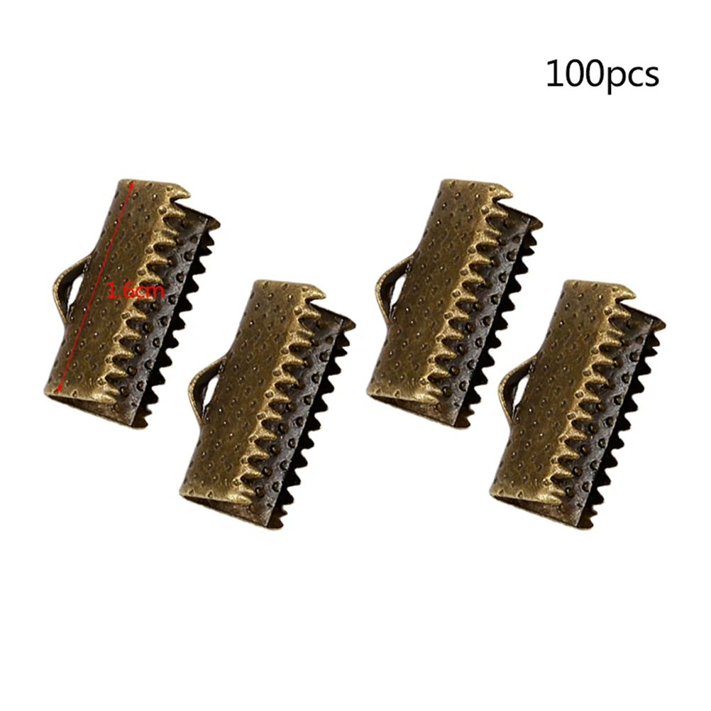 100pcs 1.6Cm Plated Ribbon Ends Textured Crimp End Clamps Metal Fastener Clasps For Diy Jewelry Accessories Bronze Suitable
100pcs 1.6Cm Plated Ribbon Ends Textured Crimp End Clamps Metal Fastener Clasps For Diy Jewelry Accessories Bronze Suitable