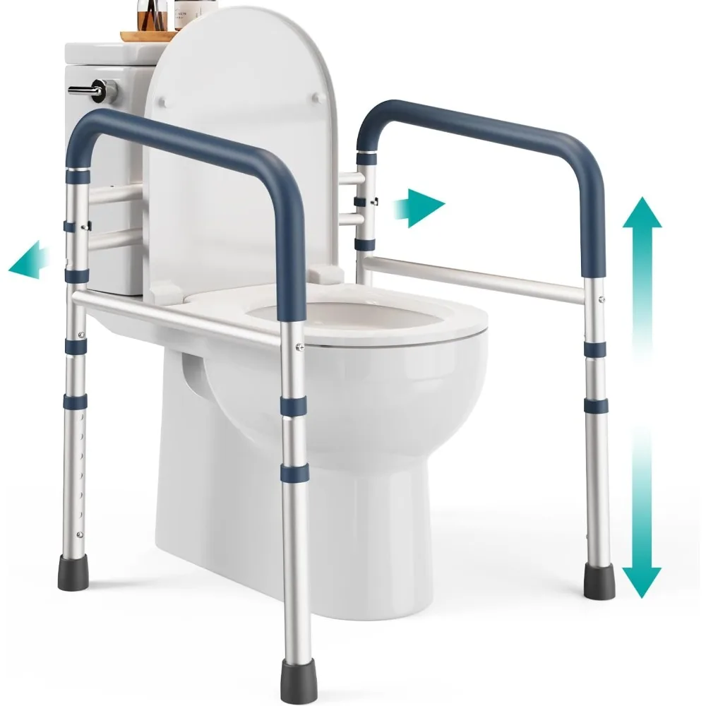 Toilet Safety Rails (350 lb) - Adjustable Toilet Safety Frame & Rails, Toilet Safety Rail for Elderly Adults, Toilet Handles
Toilet Safety Rails (350 lb) - Adjustable Toilet Safety Frame & Rails, Toilet Safety Rail for Elderly Adults, Toilet Handles