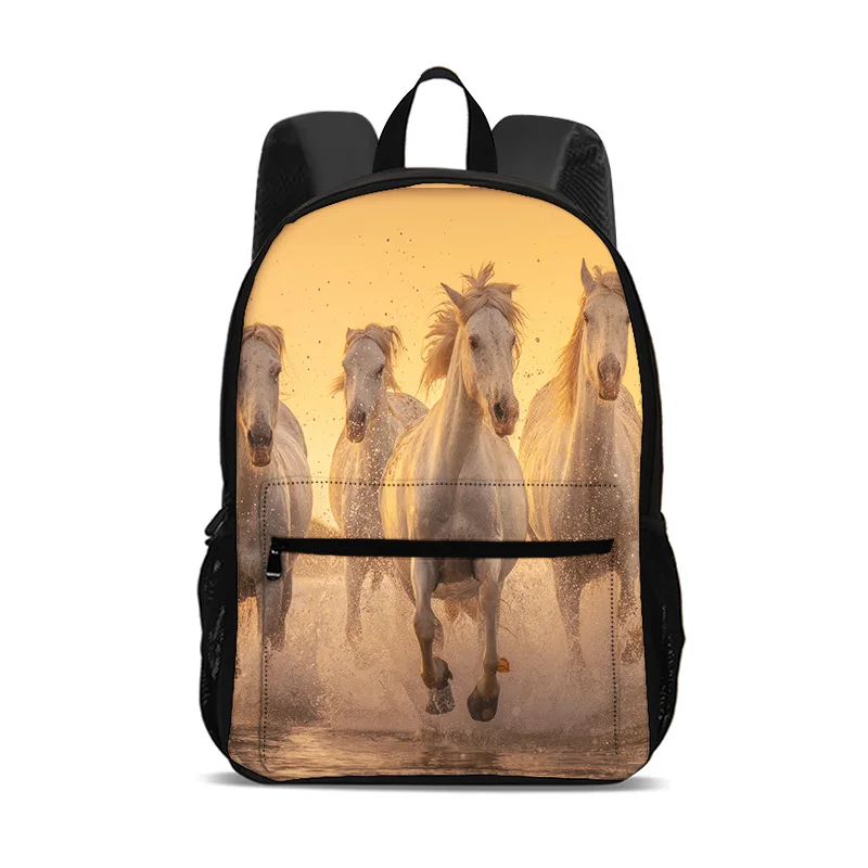 Horse backpack animal horse 3D printed large capacity new casual handsome backpack for primary and secondary school students
Horse backpack animal horse 3D printed large capacity new casual handsome backpack for primary and secondary school students