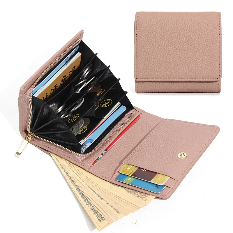 RFID Blocking Short Wallet - Genuine Leather Accordion Organizer Wallets, Multi-Slot Purse with Zipper Pocket for Cards & Cash
RFID Blocking Short Wallet - Genuine Leather Accordion Organizer Wallets, Multi-Slot Purse with Zipper Pocket for Cards & Cash