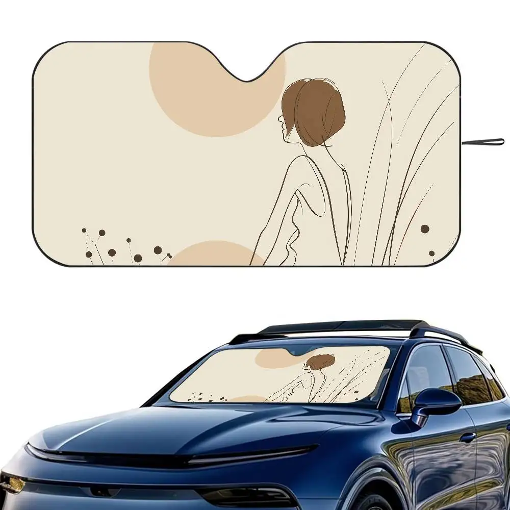 Minimal Aesthetic Woman Line Car SunShade Windshield Foldable Three-layer Insulation Sunshade By Suction Cup Blocks UV Rays Sun
Minimal Aesthetic Woman Line Car SunShade Windshield Foldable Three-layer Insulation Sunshade By Suction Cup Blocks UV Rays Sun