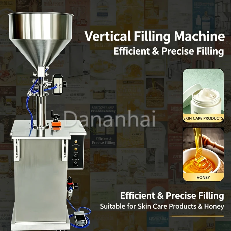 Semi-Automatic Pneumatic Cosmetic Shampoo Filling Machine Vertical Liquid Paste Filling Equipment for Business & Industrial Use
Semi-Automatic Pneumatic Cosmetic Shampoo Filling Machine Vertical Liquid Paste Filling Equipment for Business & Industrial Use