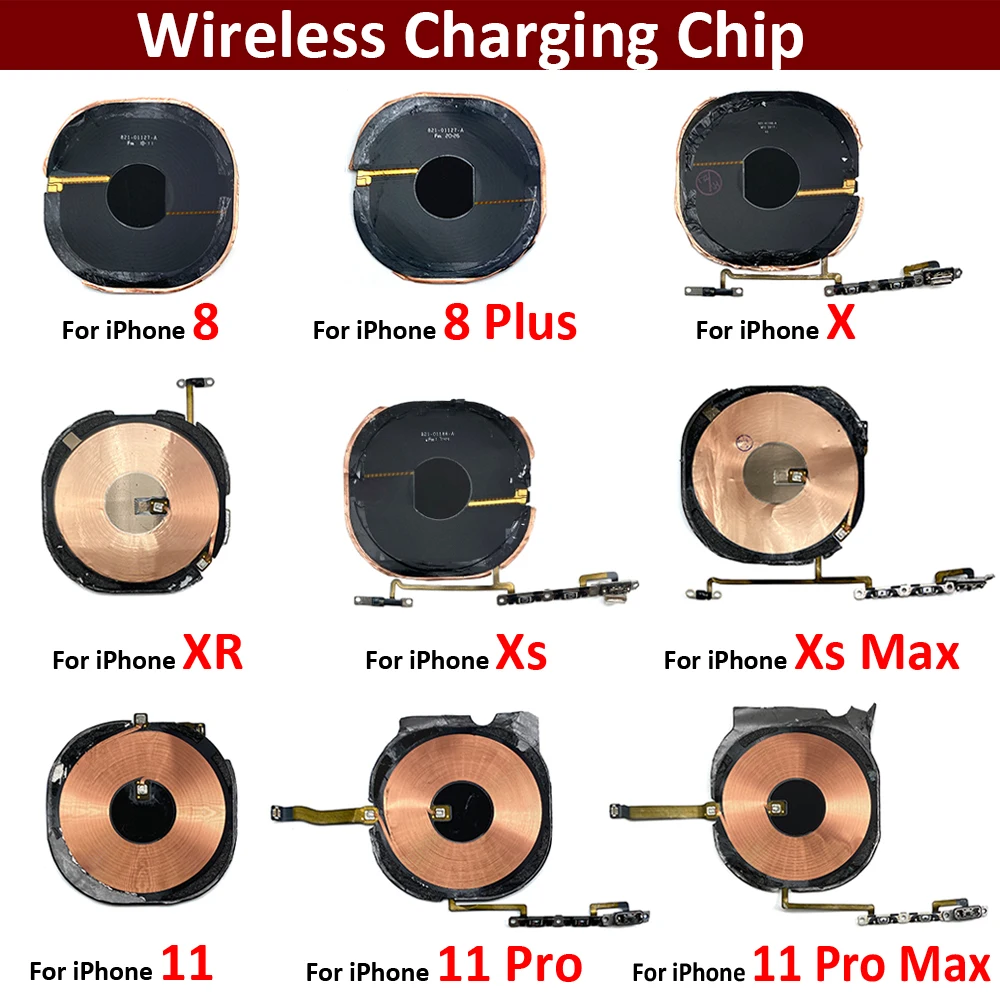 New Wireless Charging Chip NFC Coil With Volume Flex For iPhone X XR XS MAX 11 Pro Max Se Charger Panel Flex Cable
New Wireless Charging Chip NFC Coil With Volume Flex For iPhone X XR XS MAX 11 Pro Max Se Charger Panel Flex Cable