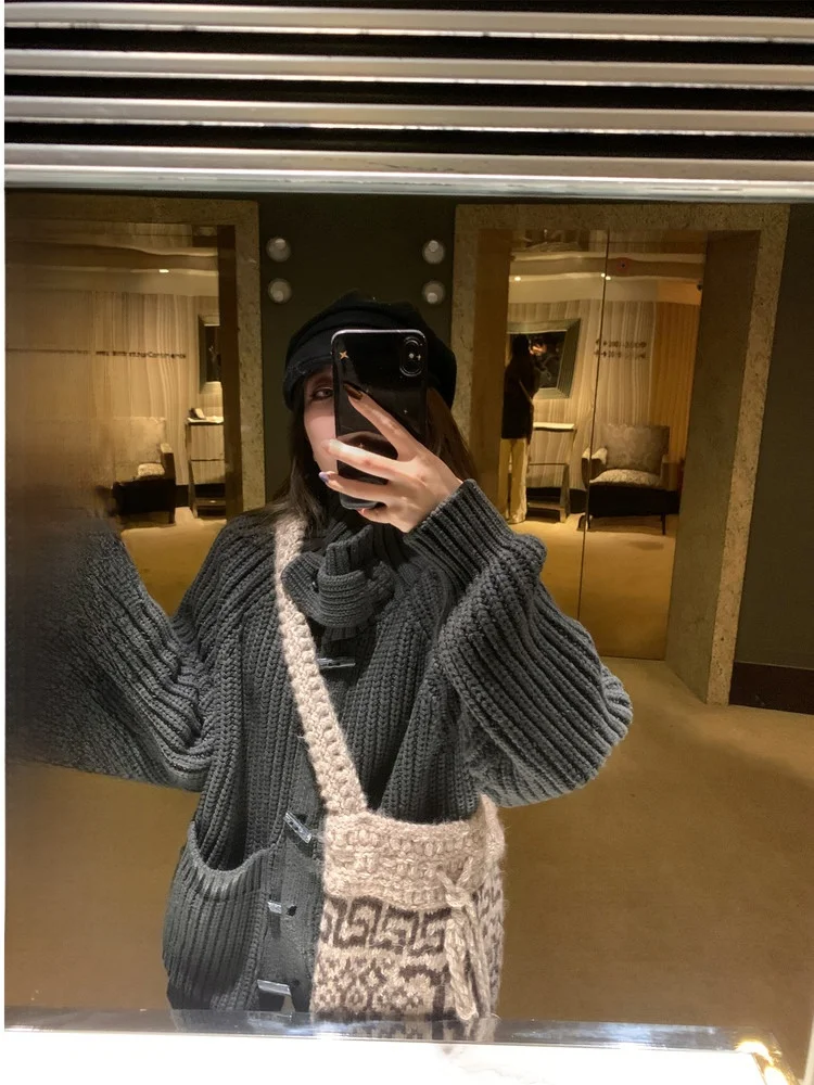 Aeronline Ultra-Thi Knitted Button-Up Sweater Winter Stand Collar Warm Knitted Outerwear Women Casual Sle Cotton Acrylic
Aeronline Ultra-Thi Knitted Button-Up Sweater Winter Stand Collar Warm Knitted Outerwear Women Casual Sle Cotton Acrylic
