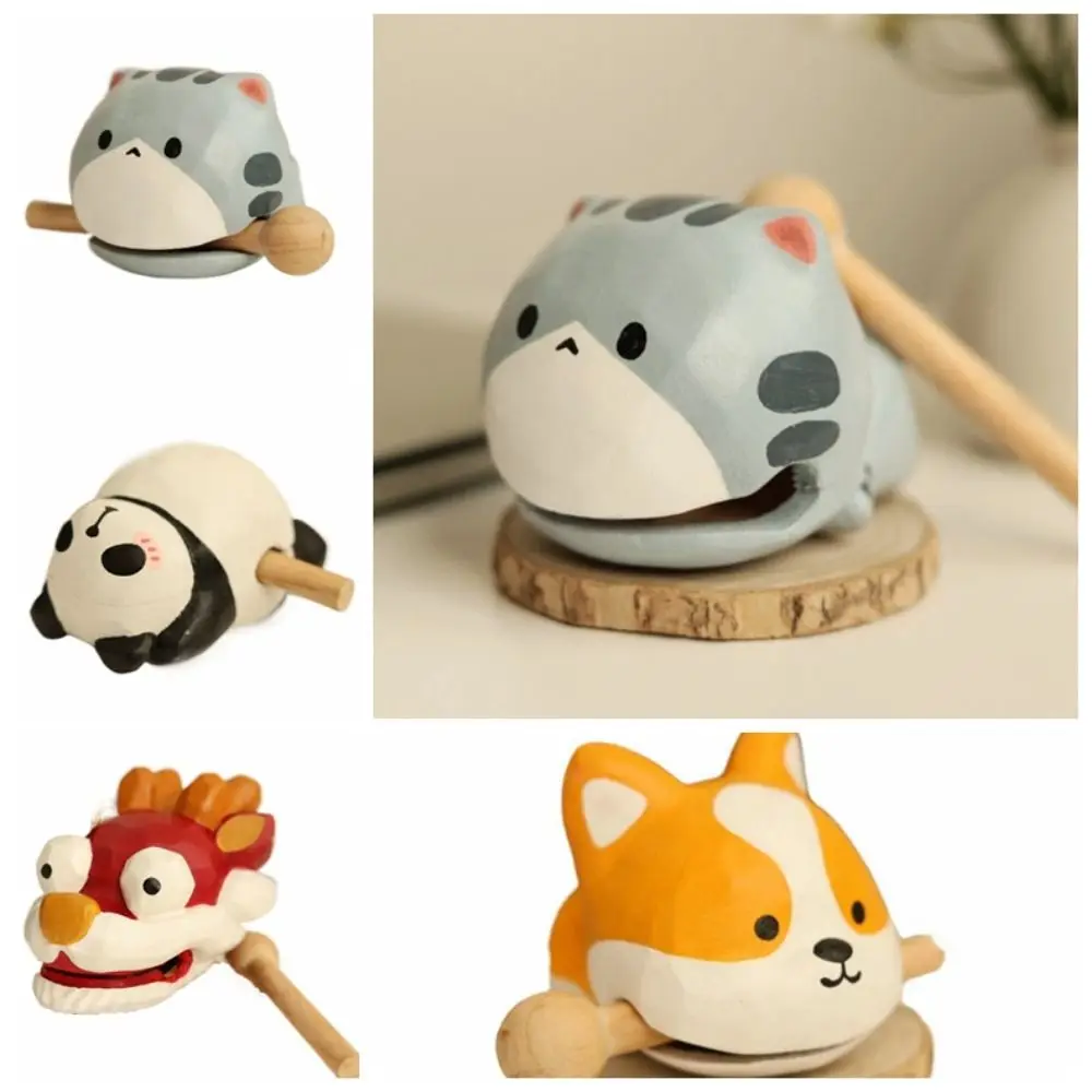 Wood Carving Toy Animal Shape Small Wooden Fish with Mallet Merit+1 Wooden Carving Ornaments Cute Knocking Percussion Toy Gifts
Wood Carving Toy Animal Shape Small Wooden Fish with Mallet Merit+1 Wooden Carving Ornaments Cute Knocking Percussion Toy Gifts