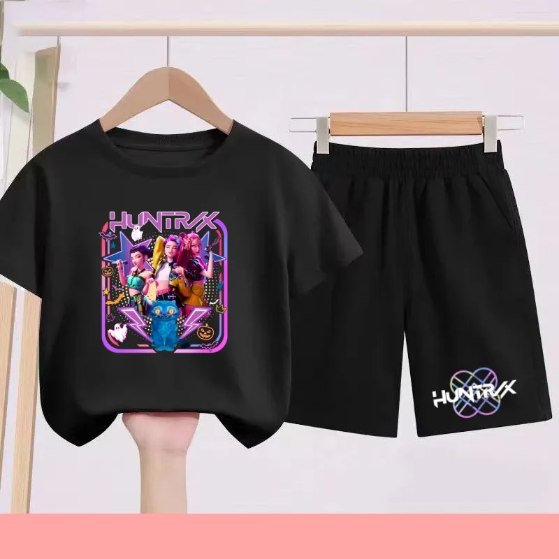 Summer 2 Piece Set 3-12 Age Children T-Shirt Casual Anime Cartoon Hunter Short Sleeve+Shorts Comfortable Breathable Sportswear
Summer 2 Piece Set 3-12 Age Children T-Shirt Casual Anime Cartoon Hunter Short Sleeve+Shorts Comfortable Breathable Sportswear