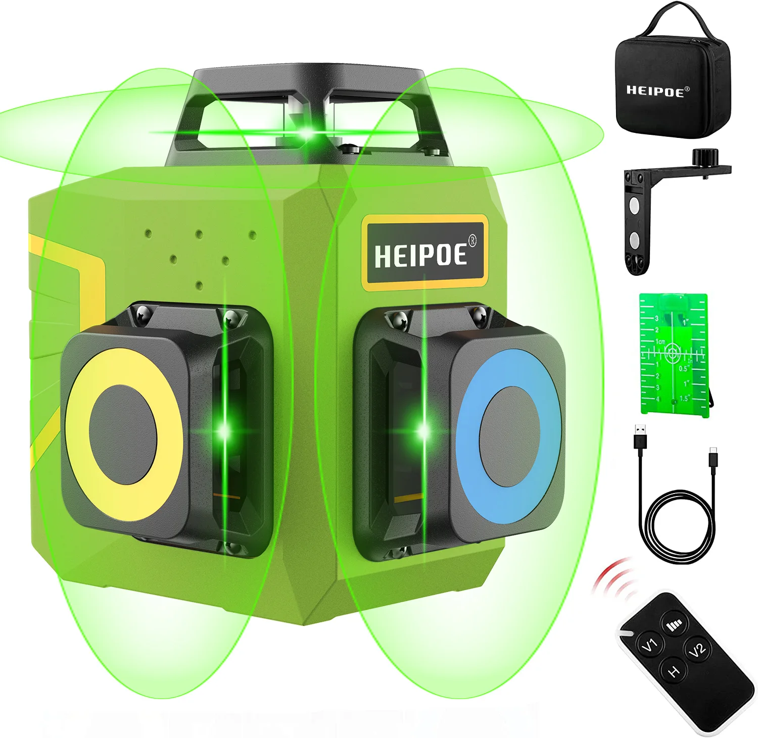 Оптический прибор Heipoe SR903G 3D 12-линейный зеленый луч Импортный источник света Osram Лазерный уровень с дистанционным управлением
Оптический прибор Heipoe SR903G 3D 12-линейный зеленый луч Импортный источник света Osram Лазерный уровень с дистанционным управлением