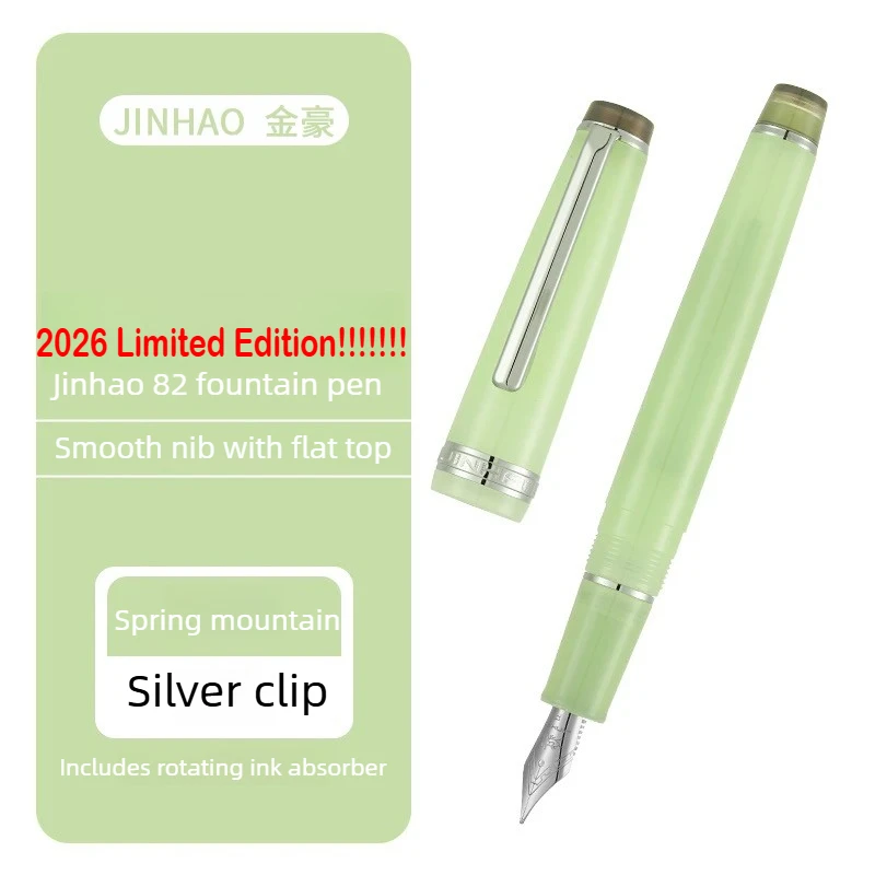 2026 Limited Colors JINHAO 82 Fountain Pen Rose Gold Clip EF/F/M Macaron Color Calligraphy Pen Stationery School Office Supplies
2026 Limited Colors JINHAO 82 Fountain Pen Rose Gold Clip EF/F/M Macaron Color Calligraphy Pen Stationery School Office Supplies