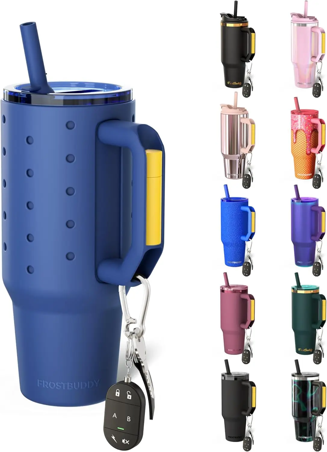 40 oz Insulated Stainless Steel Tumbler with Silicone Sleeve, Leak-Proof Lid & Handle - Keeps Drinks Hot/Cold All Day
40 oz Insulated Stainless Steel Tumbler with Silicone Sleeve, Leak-Proof Lid & Handle - Keeps Drinks Hot/Cold All Day