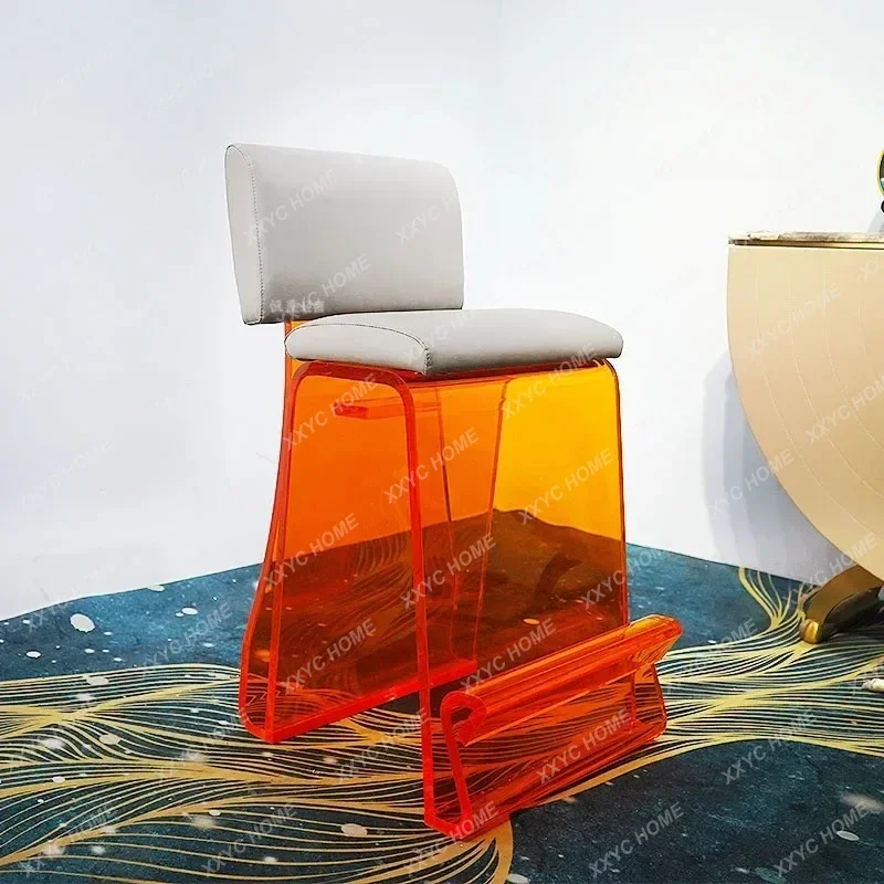 A Acrylic bar chair Home light luxury bar Modern simple backrest high chair Island bar chair
A Acrylic bar chair Home light luxury bar Modern simple backrest high chair Island bar chair