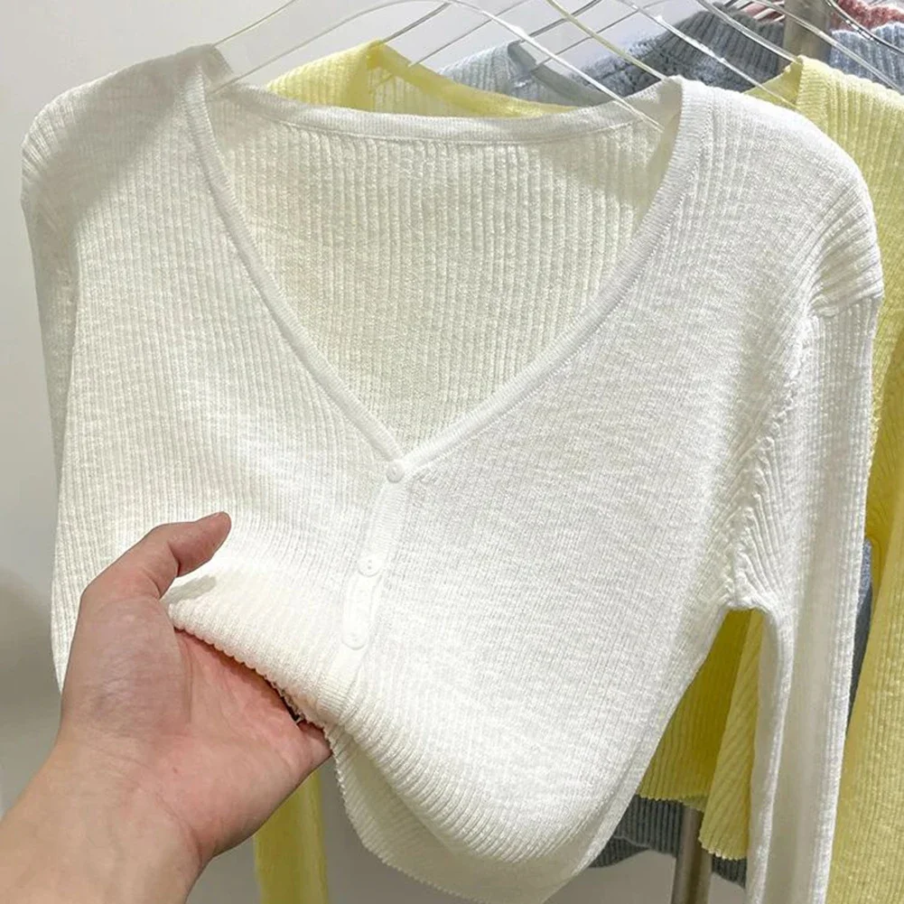 Casual Candy Color Summer Sunscreen Top Versatile Style High Stretch Fabric Holiday Outfit Long Sleeve Regular Length
Casual Candy Color Summer Sunscreen Top Versatile Style High Stretch Fabric Holiday Outfit Long Sleeve Regular Length