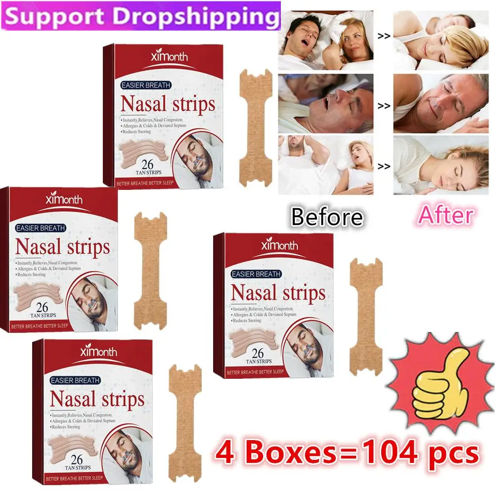 4x Nasal Strips Improve Sleep Reduce Snoring Relieve Nasal Congestion Extra Strength Work Anti-snoring Patch Sleep Relaxing Stic
4x Nasal Strips Improve Sleep Reduce Snoring Relieve Nasal Congestion Extra Strength Work Anti-snoring Patch Sleep Relaxing Stic