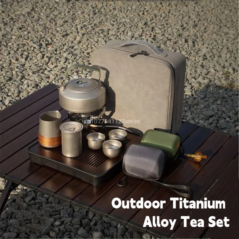 Card-type stove outdoor Kung Fu tea kettle camping titanium alloy tea set camping tea brewing equipment set
Card-type stove outdoor Kung Fu tea kettle camping titanium alloy tea set camping tea brewing equipment set