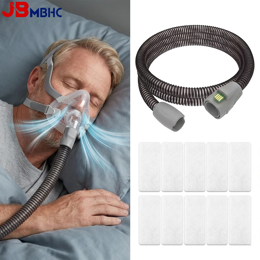Insulated Heated Hose & 10PCS CPAP Filters for S10/S11 Machines, 1.8m/5.9ft Hose Tubing, Replacement Filters, for Airsense 10/11
Insulated Heated Hose & 10PCS CPAP Filters for S10/S11 Machines, 1.8m/5.9ft Hose Tubing, Replacement Filters, for Airsense 10/11