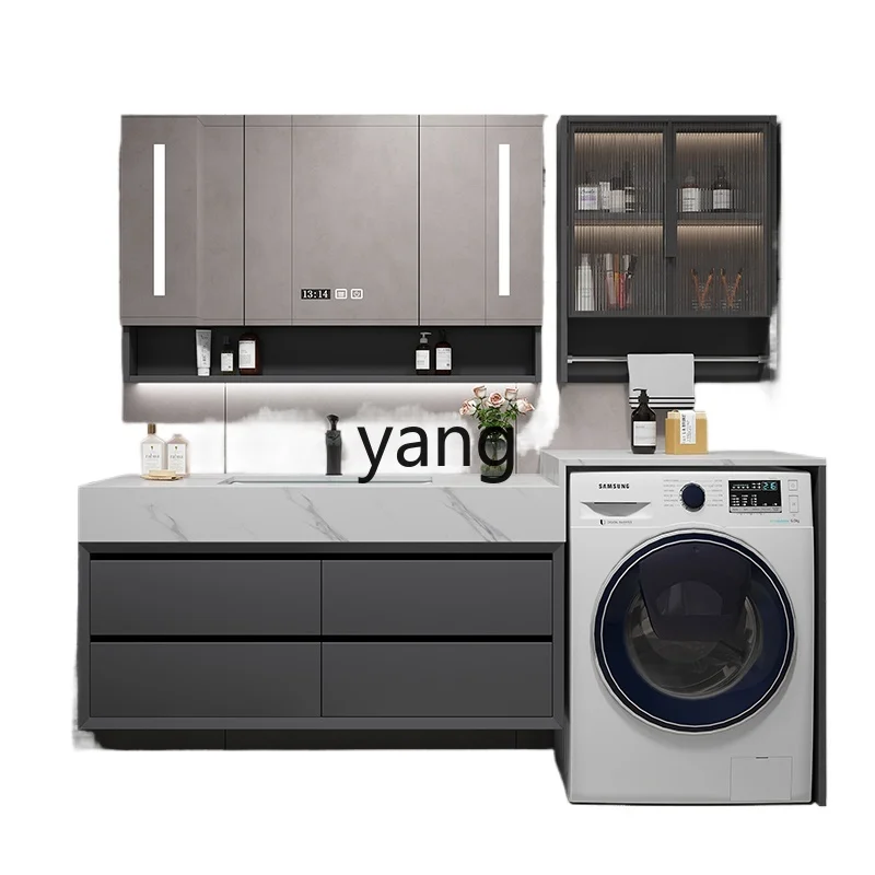 ZL modern simple balcony washing machine integrated cabinet rock slab bathroom cabinet combined toilet
ZL modern simple balcony washing machine integrated cabinet rock slab bathroom cabinet combined toilet