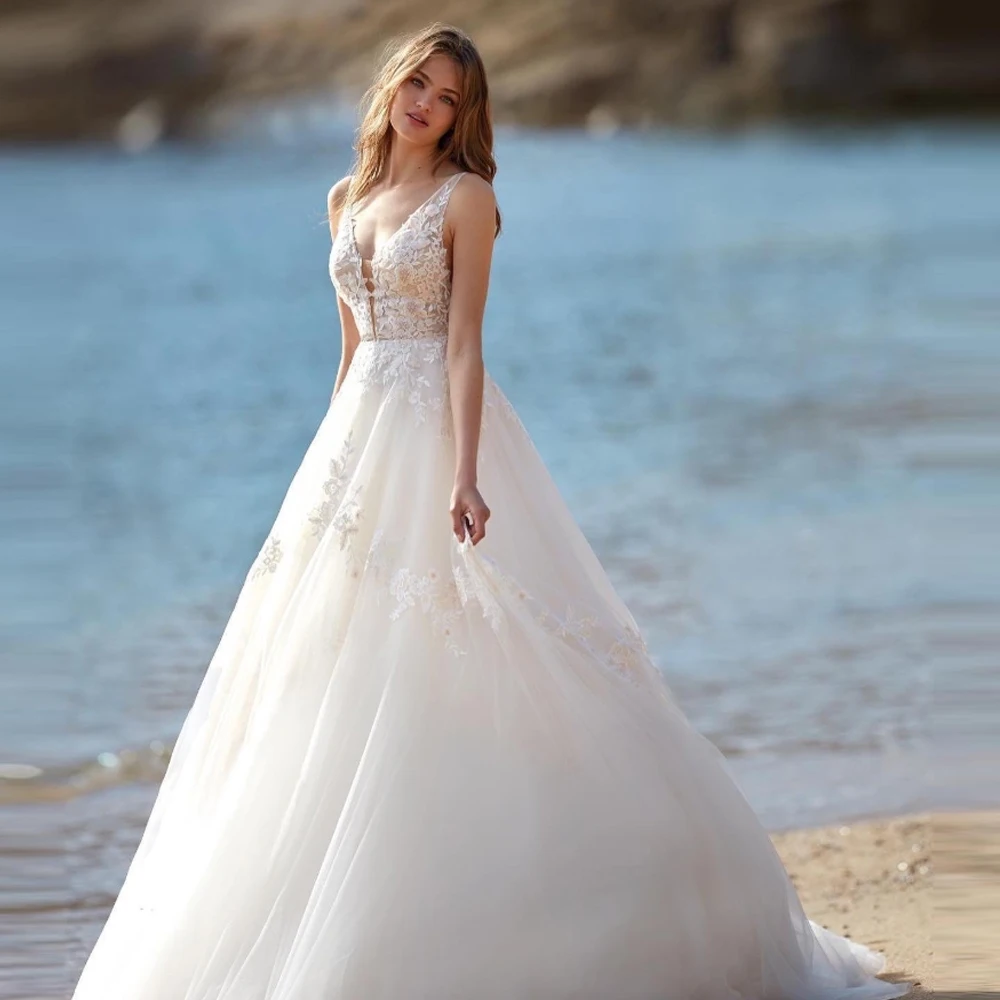 Beautiful A Line Women's Wedding Dresses Off The Shoulder Lace Appliques Bride Gowns Mopping Length Vestido De Novias Customized
Beautiful A Line Women's Wedding Dresses Off The Shoulder Lace Appliques Bride Gowns Mopping Length Vestido De Novias Customized