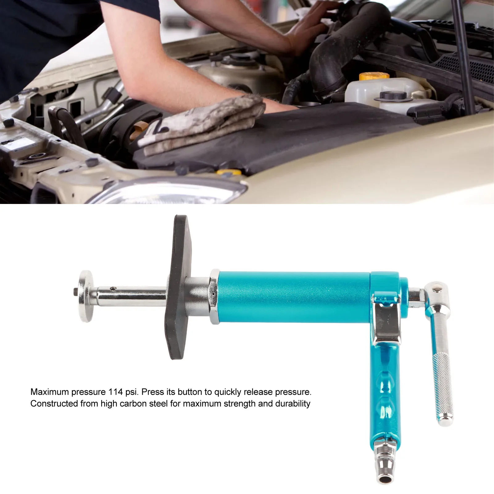 Air Powered Brake Caliper Piston Compression Rewind Tool Carbon Steel 114Psi Auto Repair Tool Brake Caliper Piston Rewind Tool
Air Powered Brake Caliper Piston Compression Rewind Tool Carbon Steel 114Psi Auto Repair Tool Brake Caliper Piston Rewind Tool