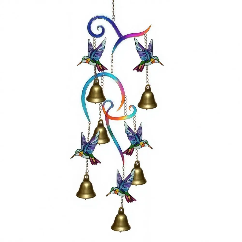 Hummingbird Wind Chimes, Retro Style Wind Bell, Crisp Sound Garden Hanging Pendants for Garden Balcony Porch Decor
Hummingbird Wind Chimes, Retro Style Wind Bell, Crisp Sound Garden Hanging Pendants for Garden Balcony Porch Decor