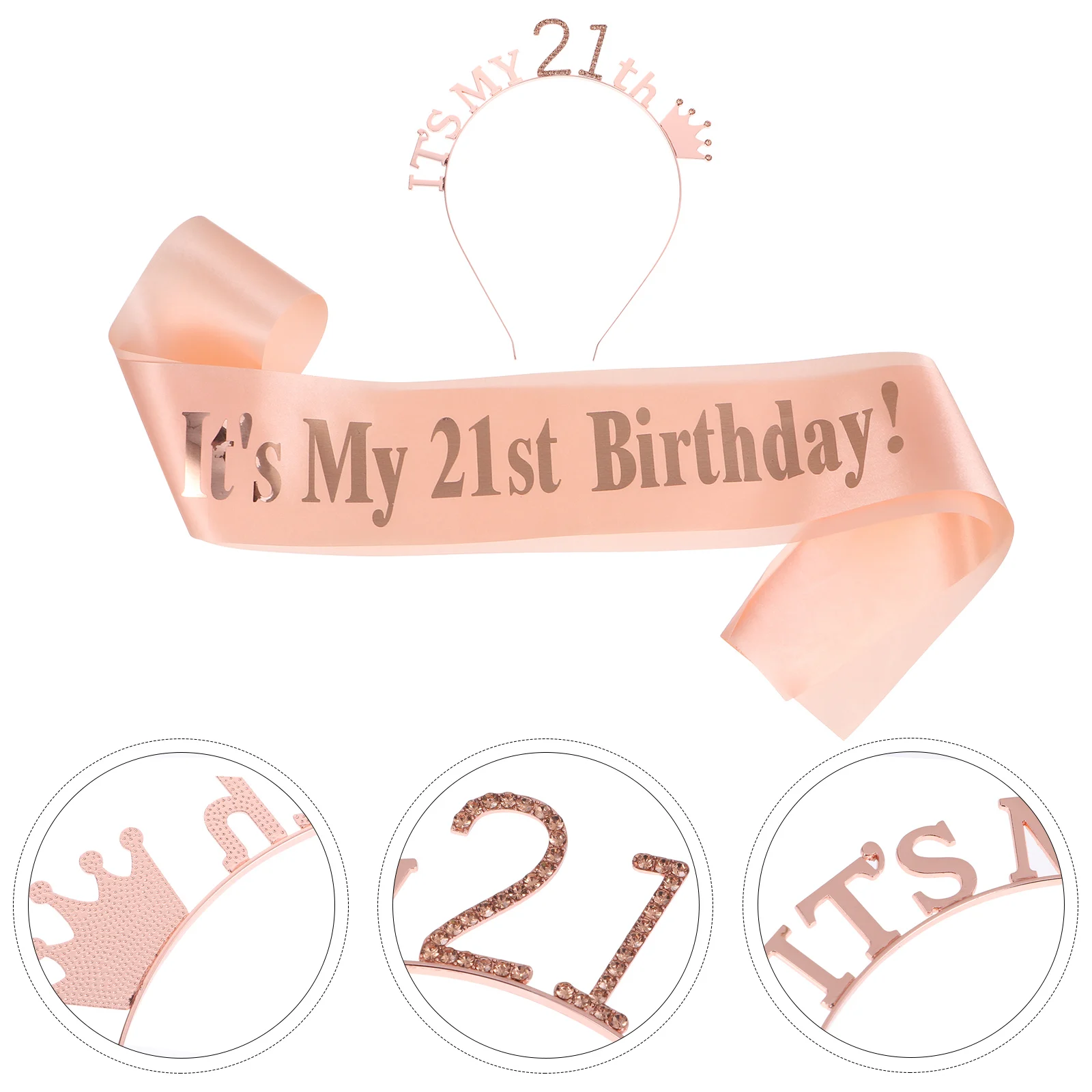 Birthday Satin Crown Headband Gift Party Shoulder Strap Bride Favors for Headbands
Birthday Satin Crown Headband Gift Party Shoulder Strap Bride Favors for Headbands