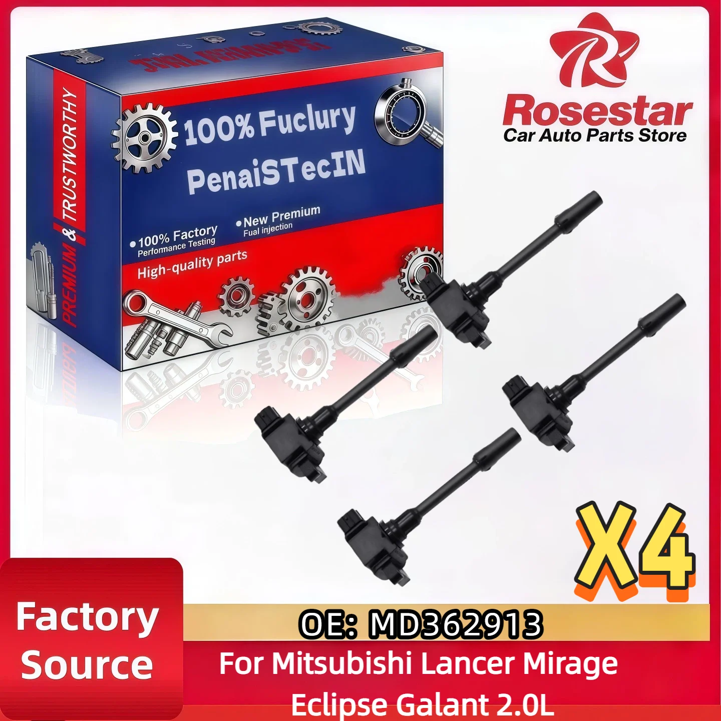For Mitsubishi Lancer Mirage Eclipse Galant 2.0L 4pcs Ignition Coil MD362913
For Mitsubishi Lancer Mirage Eclipse Galant 2.0L 4pcs Ignition Coil MD362913
