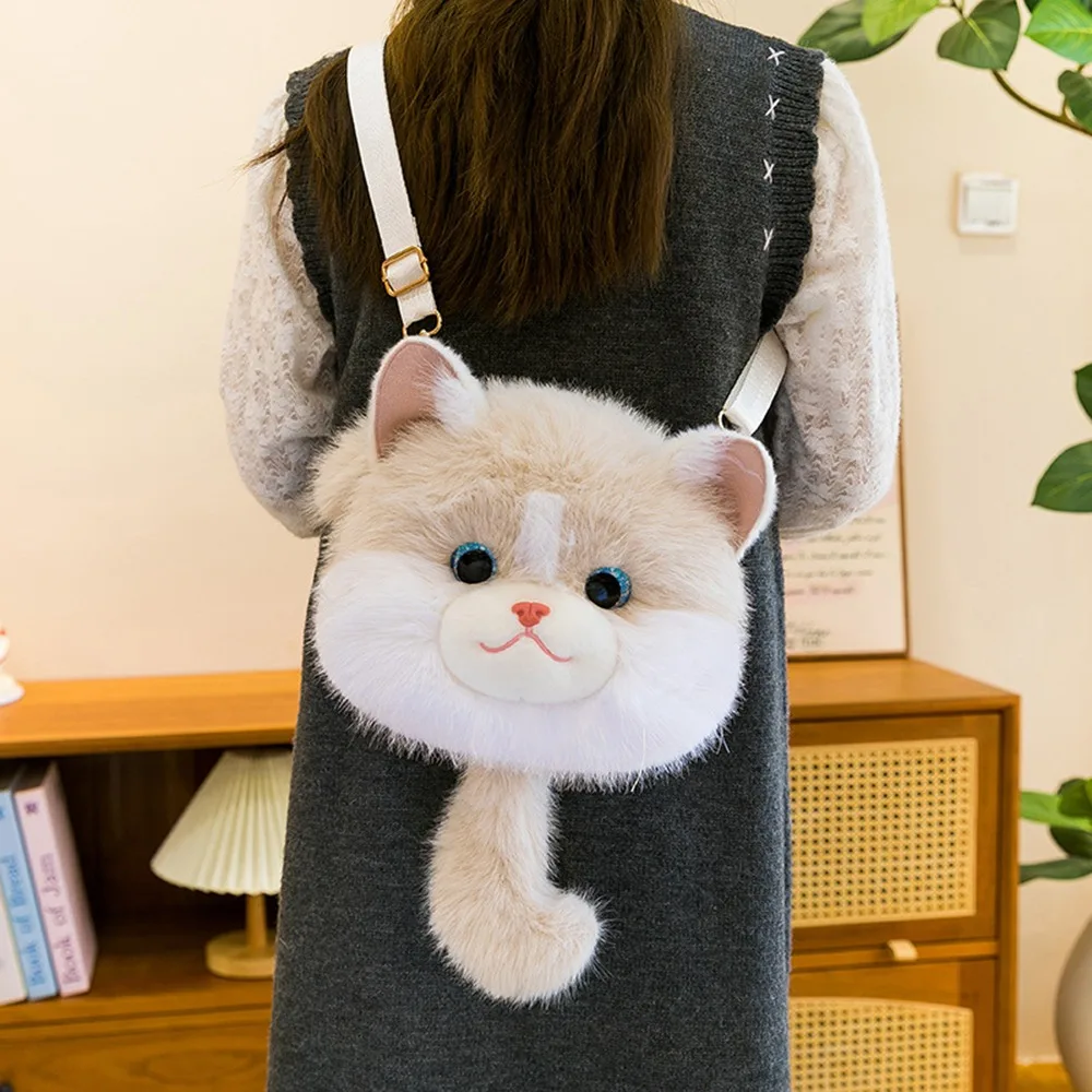 New Cute Cat Animal Plush Shoulder Bag Soft Plush Detahable Strap Stuffed Animals Bag Fluffy Doll Crossbody Bag Gifts
New Cute Cat Animal Plush Shoulder Bag Soft Plush Detahable Strap Stuffed Animals Bag Fluffy Doll Crossbody Bag Gifts