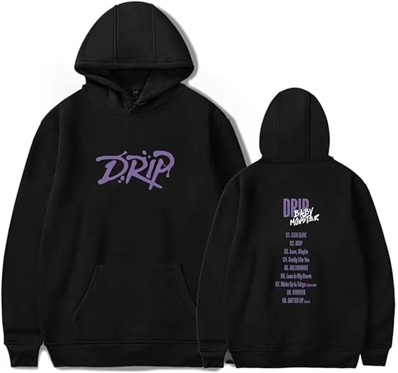 Babymonster Merch Drip Tracklist Hoodies Pullovers Kpop Hoodie Unisex Hooded Casual Streetwear Top
Babymonster Merch Drip Tracklist Hoodies Pullovers Kpop Hoodie Unisex Hooded Casual Streetwear Top