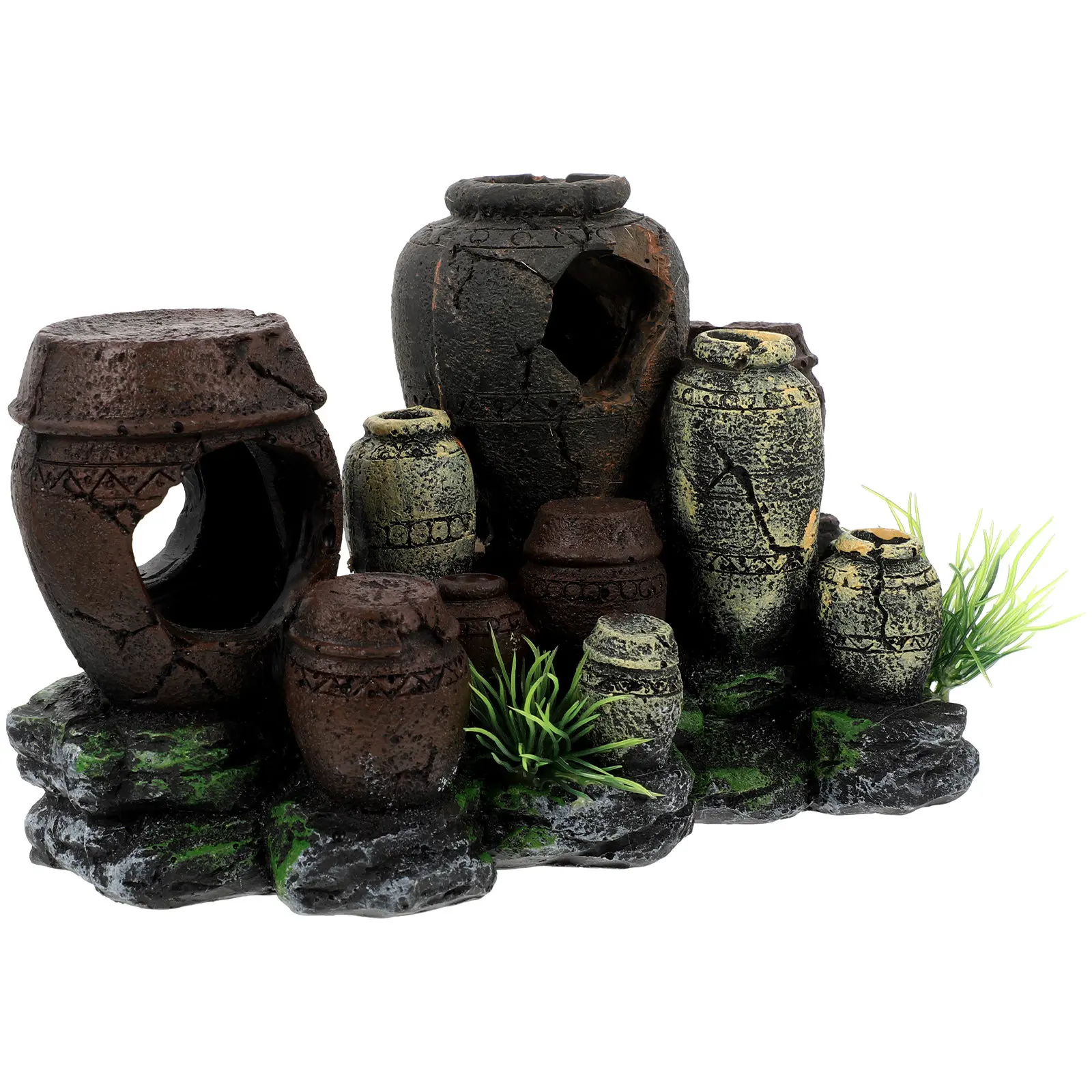 Fish Tank Resin Jar Aquarium Cave Ornament Hiding for Freshwater Saltwater Fish Heavy Stable Base Vibrant Tank Landscape
Fish Tank Resin Jar Aquarium Cave Ornament Hiding for Freshwater Saltwater Fish Heavy Stable Base Vibrant Tank Landscape