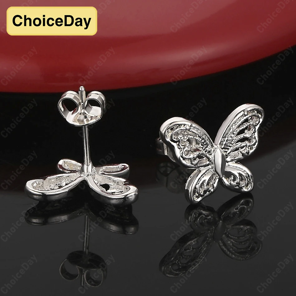 ChoiceDay 925 Sterling Silver Luxury Delicate Butterfly Earrings for Women Party Accessories Gift Jewelry Fashion
ChoiceDay 925 Sterling Silver Luxury Delicate Butterfly Earrings for Women Party Accessories Gift Jewelry Fashion