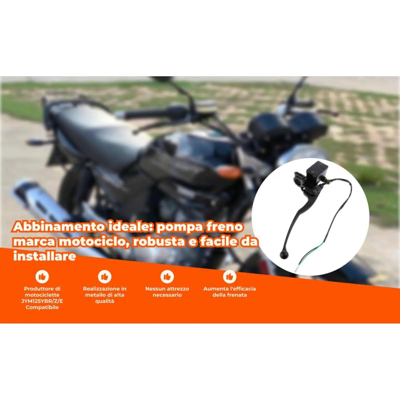 1-дюймовый передний главный тормозной цилиндр мотоцикла слева для Yamaha 125cc YBR125
1-дюймовый передний главный тормозной цилиндр мотоцикла слева для Yamaha 125cc YBR125