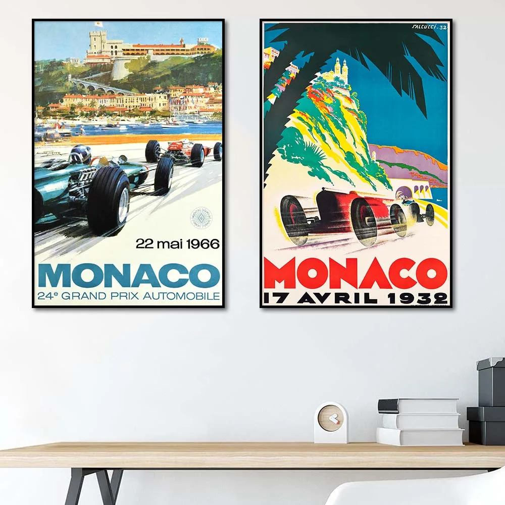 Classical Vintage Monaco Racing Poster Retro Wall Art Canvas Painting Print Car Pictures Living Room Bedroom Home Decor Cuadros
Classical Vintage Monaco Racing Poster Retro Wall Art Canvas Painting Print Car Pictures Living Room Bedroom Home Decor Cuadros