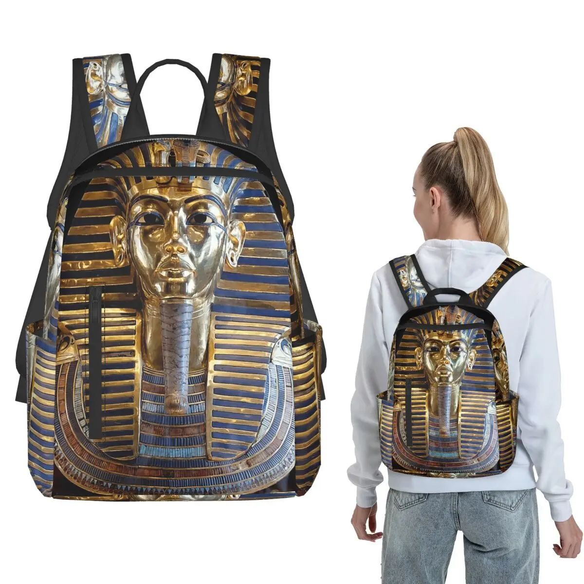 Golden Mask Of Egyptian Ancient Backpack Large Capacity Boys Girls BookBag School Bag Shoulder Bags for Men Women
Golden Mask Of Egyptian Ancient Backpack Large Capacity Boys Girls BookBag School Bag Shoulder Bags for Men Women
